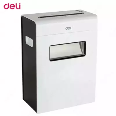  Deli Touch 6 varaqli qogoz maydalagich (9921-sonli mahsulot) Oq/Qora
