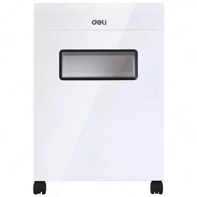 Qogoz maydalagich (tarmoq) Deli A4  190 Vt  8 litr. (Art. - 9911) Oq/qora