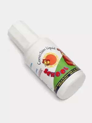 Корректор ШКОЛЬНИК, с кисточкой, 27г в шоубоксе