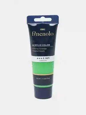  Deli EC75-GN 75 ml tubadagi akril bo‘yoq (yashil) - 
