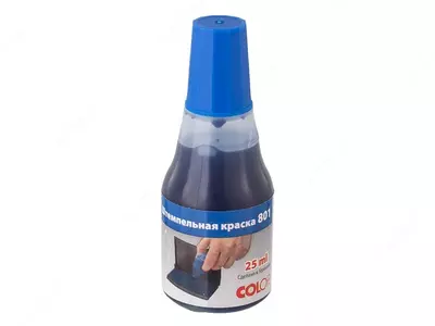 COLOP 809 tez quriydigan shtempel bo‘yog‘i, 25 ml, ko‘k