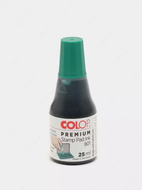 COLOP 801 shtempel bo‘yog‘i, 25 ml, yashil