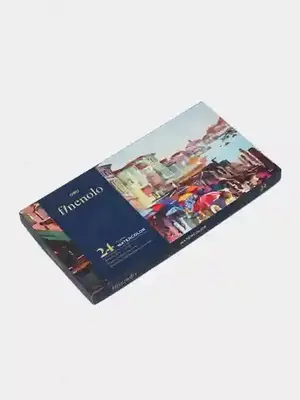 Deli EC19-24 Finenolo akvarel bo‘yoqlari, 24 rang, tubalarda