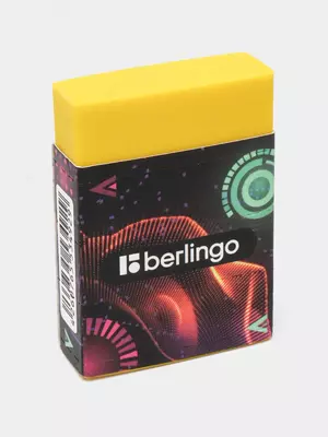 Ластик Berlingo "Futureal", Eco-PVC, картонный держатель, 45*32*11мм