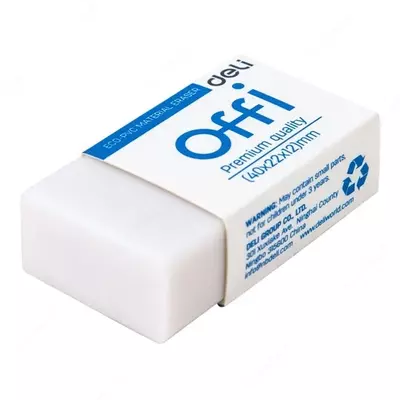Ластик Deli EH03010, 40×22×12 мм