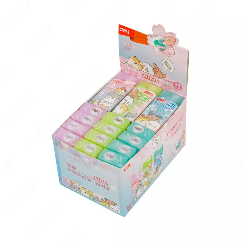Ластик Deli H304, 60×24×12 мм