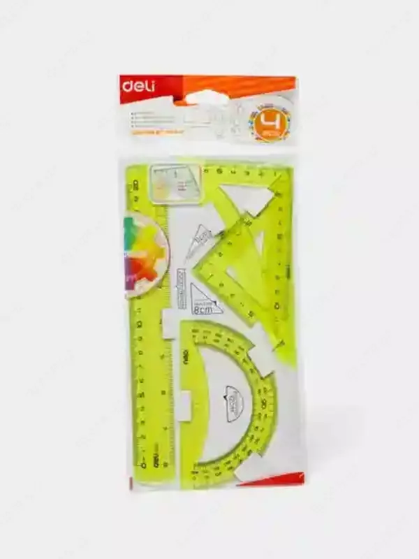 Линейки в наб. 4шт Pioneer 00402 Deli