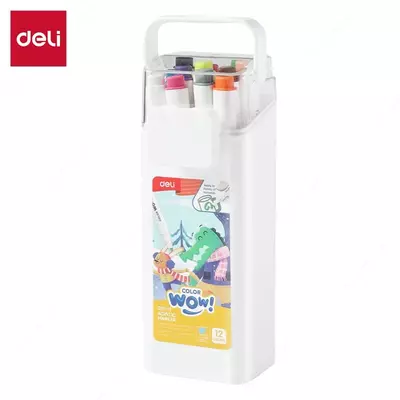 Маркер акриловый 12шт EC192-12 Deli