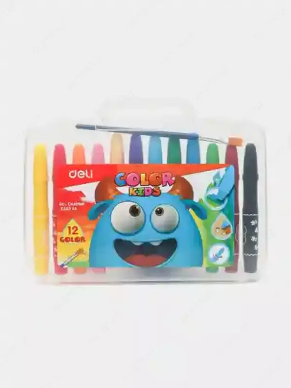 Мелки гелевые 12цв. 20504 Deli (Color kids)