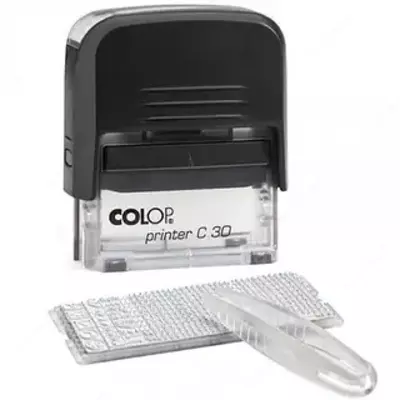 Оснастка Printer С50 с крышкой (чр/сн) Colop, 30*69 мм.
