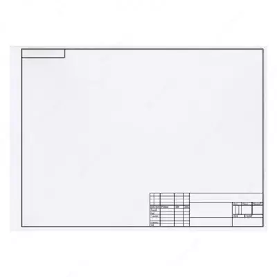 Папка для черчения ArtSpace, 10л., А4, с горизонтальной рамкой, 160г/м2