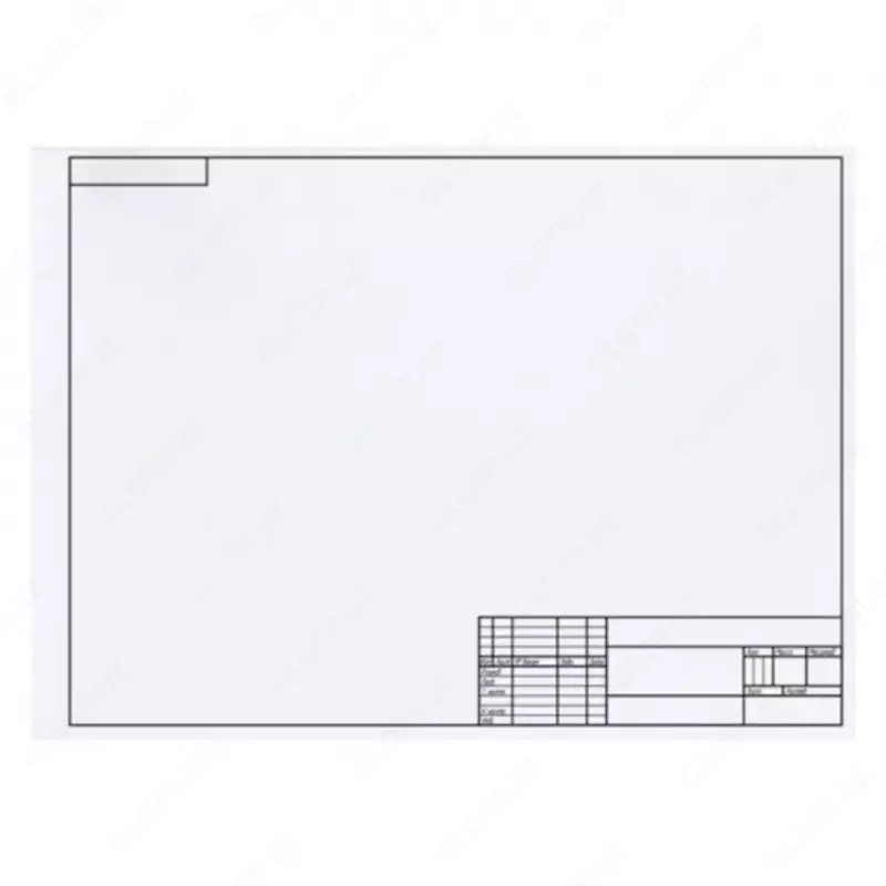 Папка для черчения ArtSpace, 10л., А4, с горизонтальной рамкой, 160г/м2