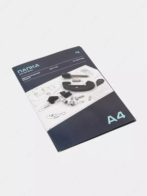 Папка для черчения BG, А4, 10л., с вертикальной рамкой, 160г/м2