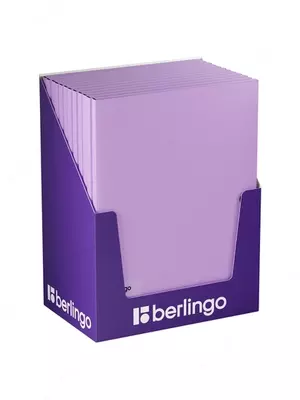 Папка на кнопке Berlingo "Instinct" А4, пластик, 600мкм, лаванда