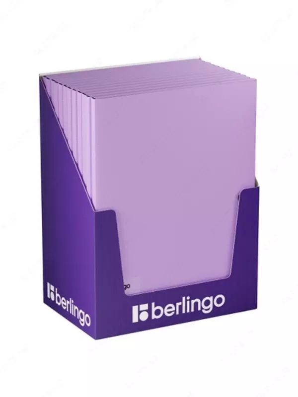 Папка на кнопке Berlingo "Instinct" А4, пластик, 600мкм, лаванда