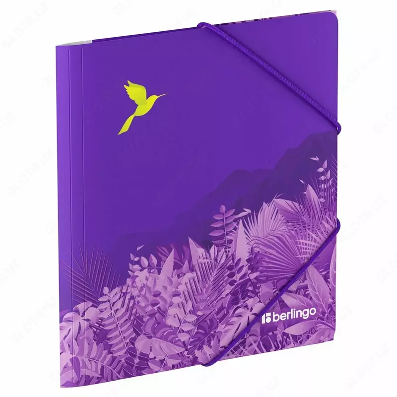 Папка на молнии Berlingo "Flower Art" А5+, 600мкм, с рисунком