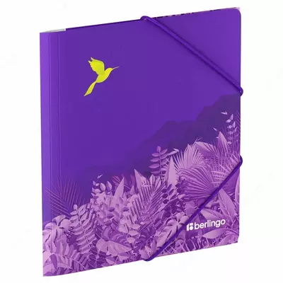 Папка на молнии Berlingo "Flower Art" А5+, 600мкм, с рисунком
