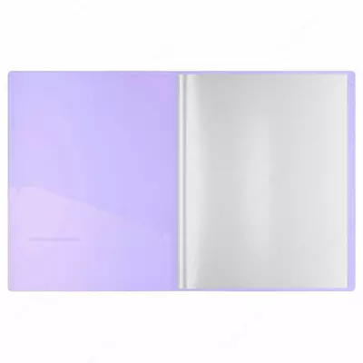 Папка с 30 вкладышами Berlingo "Haze" А4, 17мм, 600мкм, с внутр. карманом, сиреневая, софт-тач