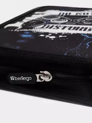 Пенал 1 отделение, 200*140*40 Berlingo "Do not disturb", дополнительная откидная секция, полиэстер