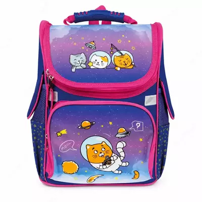 Ранец ArtSpace Junior "CosmoCat" 37*28*21см, 1 отделение, 3 кармана, анатомическая спинка