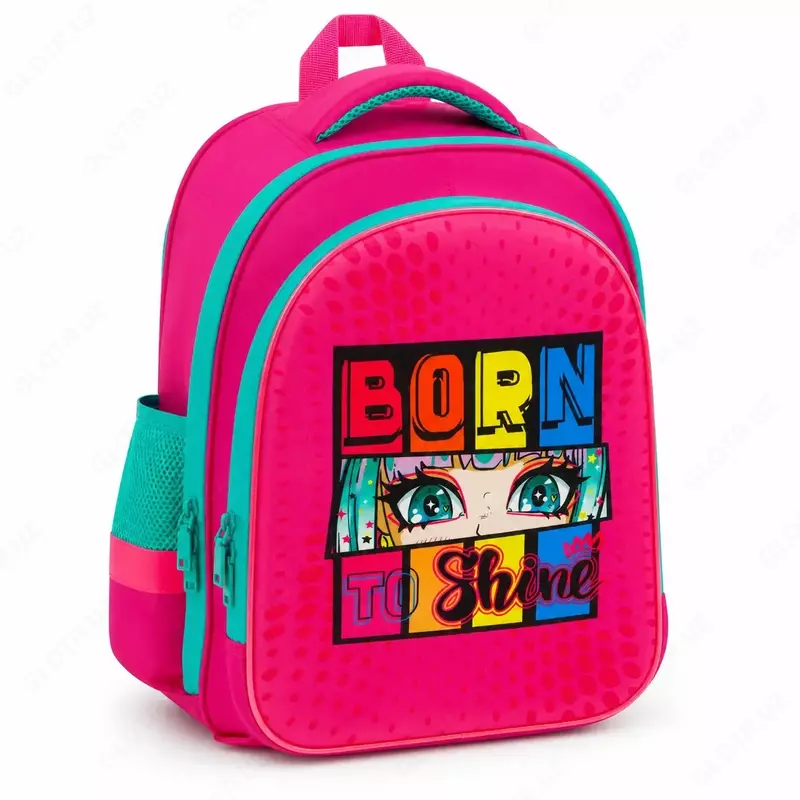 Ранец ArtSpace School Friend Light "Born to Shine" 35*29*12см, 2 отделения, 2 кармана, анатомическая спинка