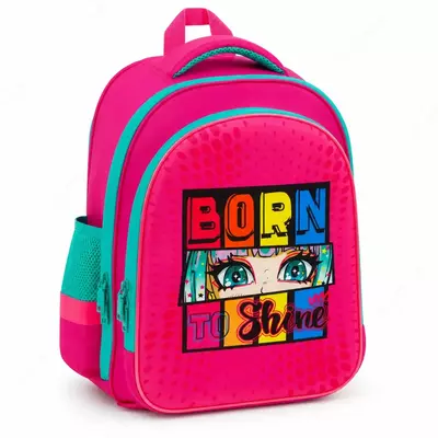 Ранец ArtSpace School Friend Light "Born to Shine" 35*29*12см, 2 отделения, 2 кармана, анатомическая спинка