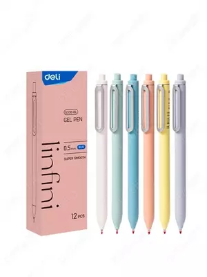 Ручка гелевая 0,5мм (сн) EG07C-BL Deli