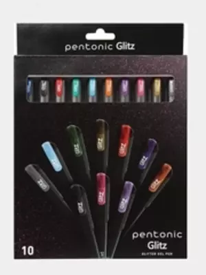 Ручка гелевая Pentonic Glitz Gel 1.0мм 10 цв. (ассорт) Linc в блистере
