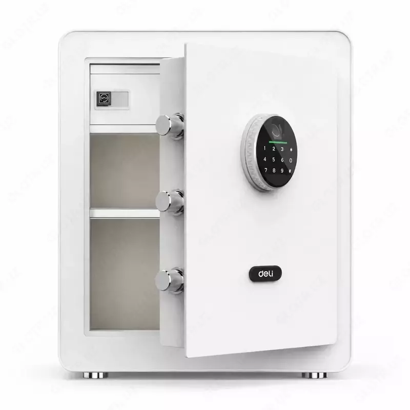 Сейф H450*W380*D320 с отпечатком (бл) ET634 Deli