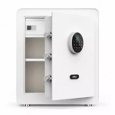 Сейф H450*W380*D320 с отпечатком (бл) ET634 Deli