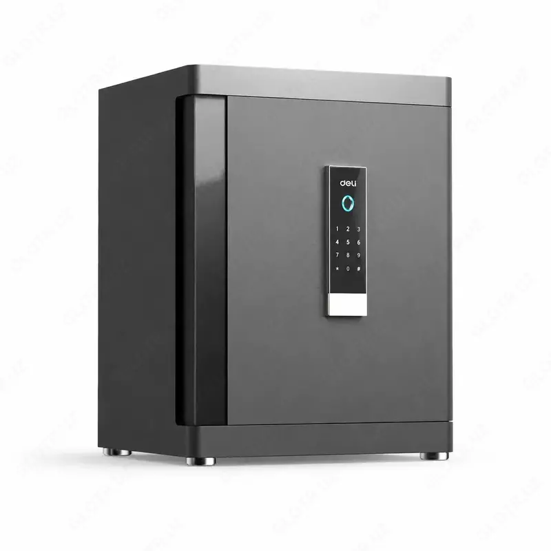 Сейф H460*W380*D320 с отпечатком (чр) ET593 Deli