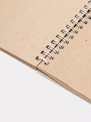 Скетчбук 40л. А5 на гребне ArtSpace "Craft style", 80г/м2, крафт