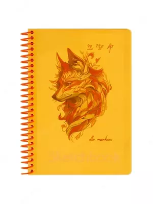 Скетчбук 40л., А5 BG "Neon. Orange", на гребне, маркерная бумага 120г/м2