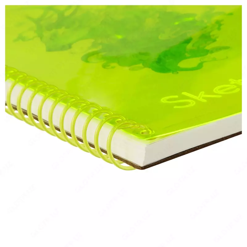 Скетчбук 40л., А5 BG "Neon. Yellow", на гребне, маркерная бумага 120г/м2