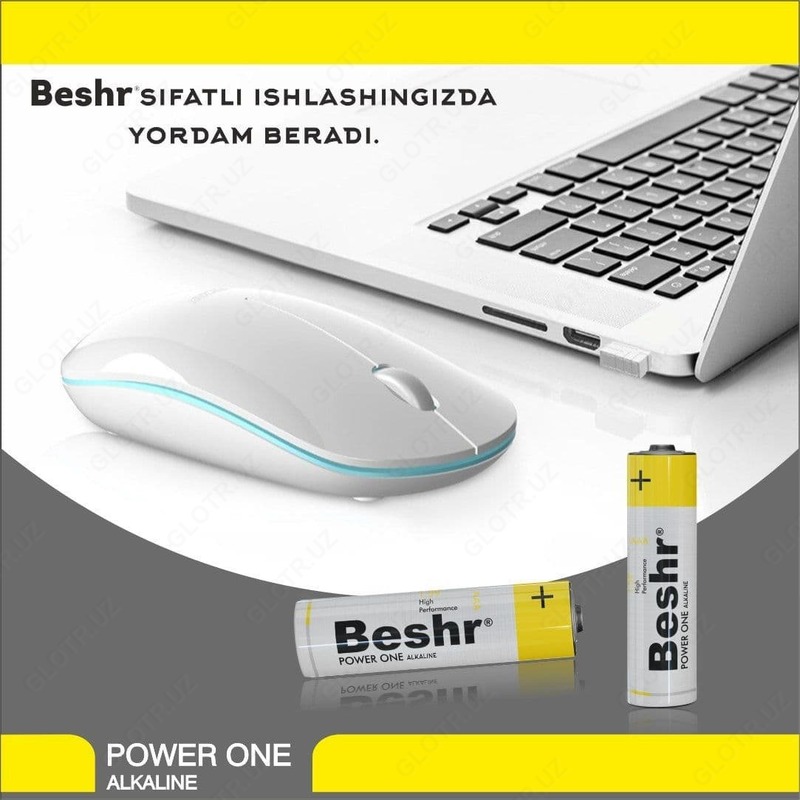 Батарейки BESHR POWER ONE ALKALINE АА 2В - 7 690 сум