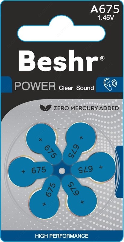 Батарейки для слуховых аппаратов от BESHR POWER CLEARSound