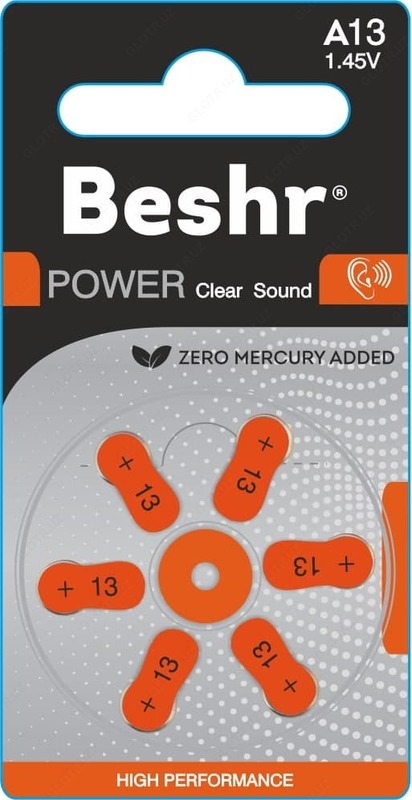 Батарейки для слуховых аппаратов от BESHR POWER CLEARSound - 29 585 сум