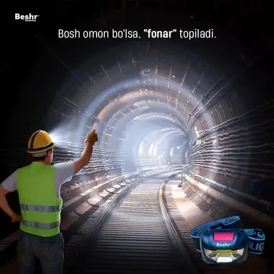 Beshr Налобный фонарь - 62 500 сум от 5 шт.