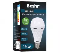 Beshr Led лампа с аккумулятором 15W (3часа)+