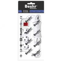 Beshr Удлинитель с заземлением 3х5М с ВЫКЛ