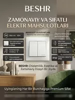 Выключатель двухклавишный внутренний (2204)