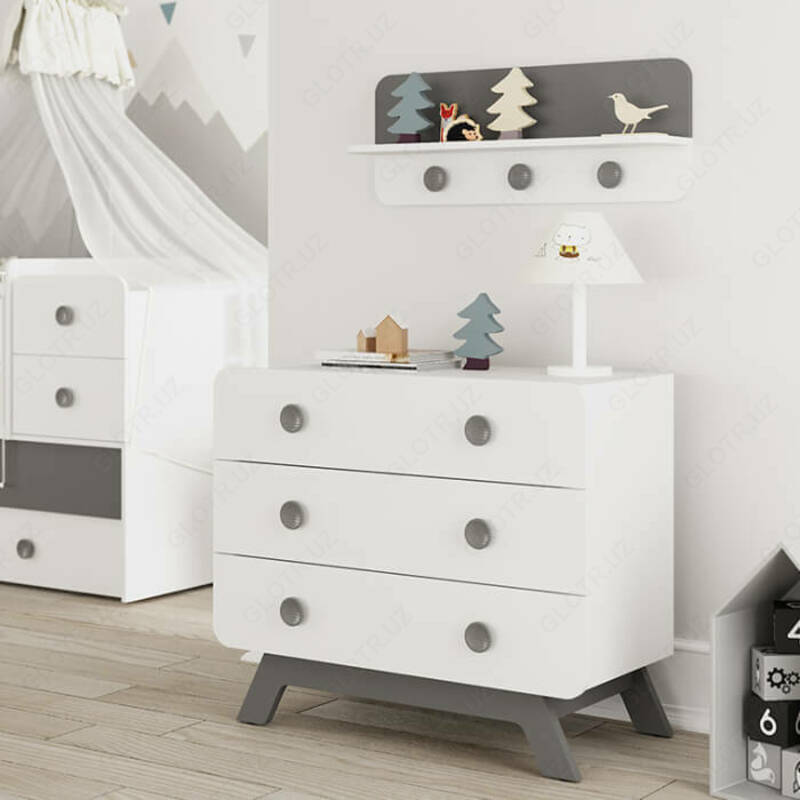 Мебель для новорождённых "BABY CUTE" (серая) Турция Только в розницу