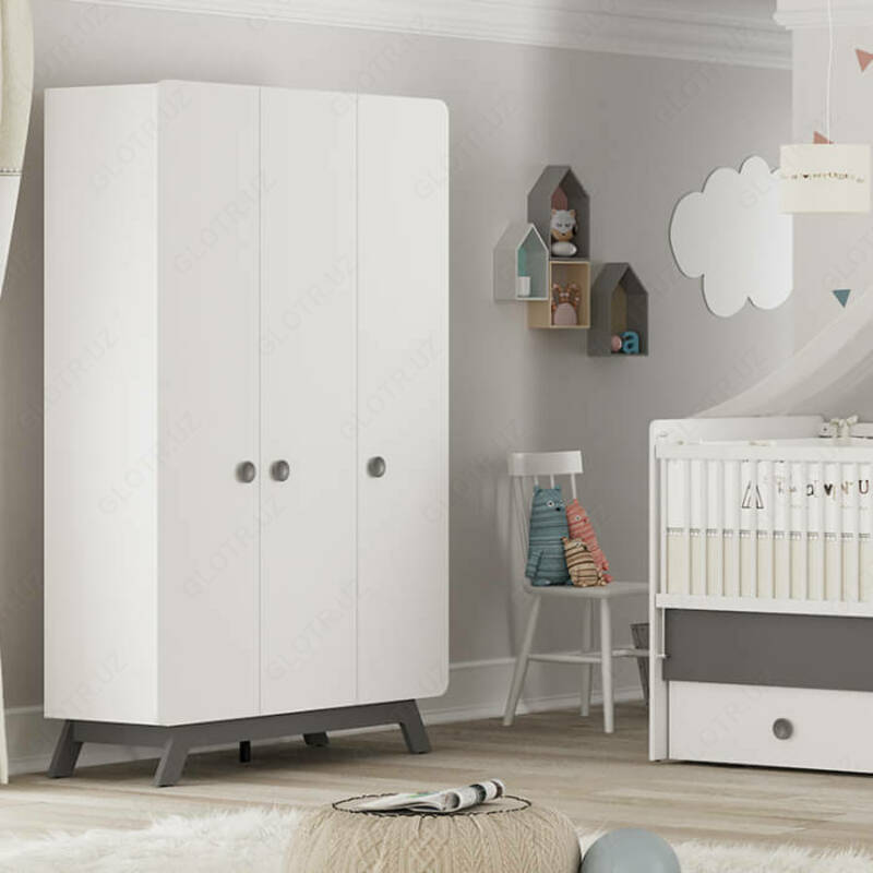 Мебель для новорождённых "BABY CUTE" (серая) Турция Магазин турецкой детской мебели "ALMILA"