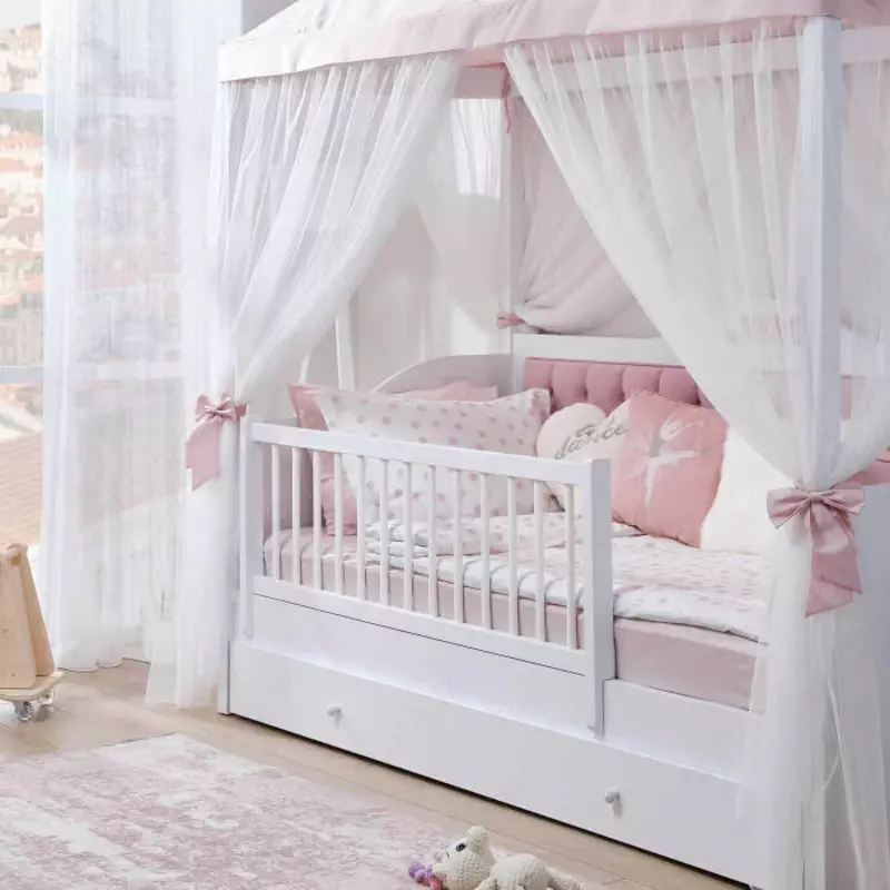 Магазин турецкой детской мебели "ALMILA" - Подростковая кровать диван коллекции "Bianka" (Турция)