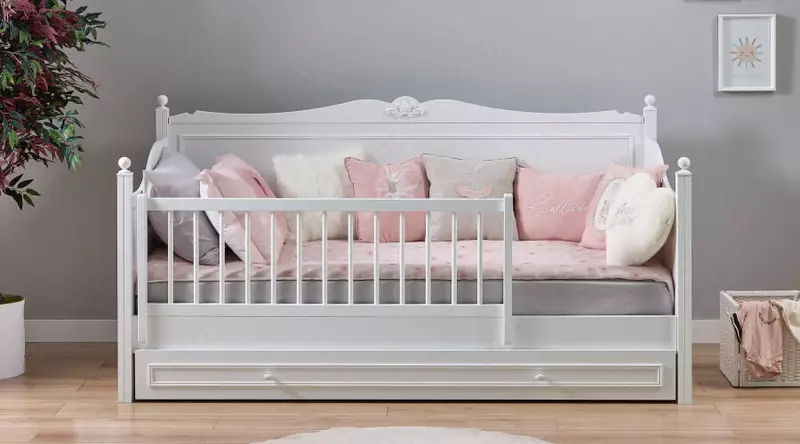 Кровать со съемным бортиком "LORA" от Almila (Турция) 🇹🇷 - по запросу