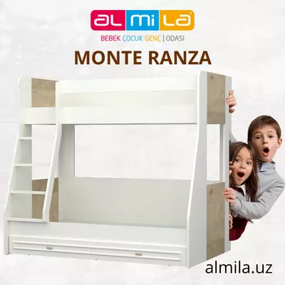 Monte Ranza 🇹🇷 Двухъярусная кровать