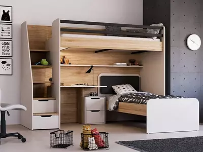 New Options Ranza 🇹🇷 Двухъярусная кровать с рабочей зоной