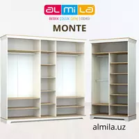 Шкаф двухдверный и 4хдверный коллекции "Monte" - по запросу
