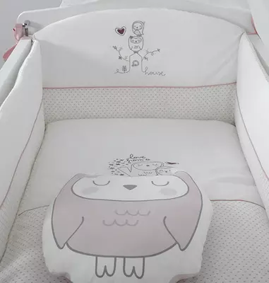 Комплект постельного белья и бортики MIA