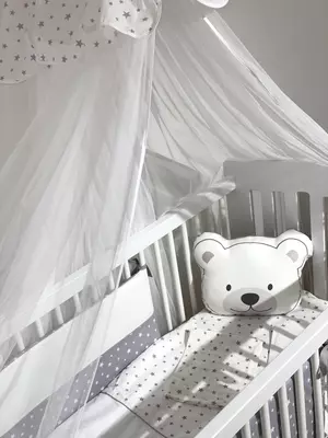 Комплект постельного белья и бортики Sofy Grey